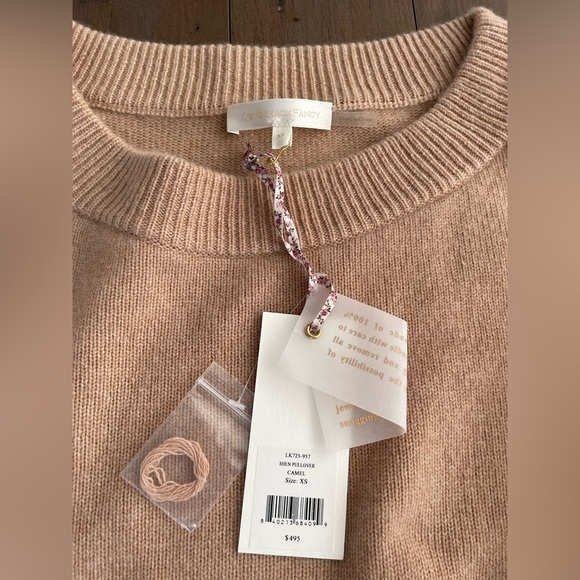 LoveShackFancy Shen 100% cashmere sweater pullover with bow NWT - Picture 9 of 10